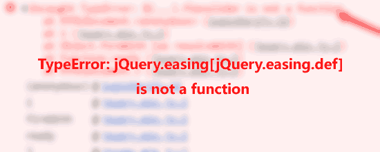 Uncaught TypeError: jQuery.ea